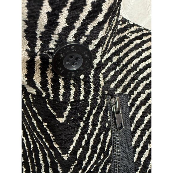 VTG Artsy Desigual We love Womens 40 Patchwork Tapestry Trench Coat Jacket Retro - Picture 15 of 16